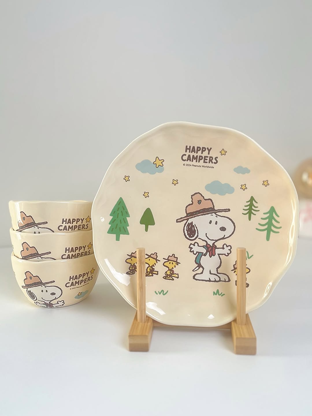 بشقاب و کاسه اسنوپی برند SNOOPY